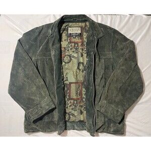 Vintage Wilson’s M Julian Suede Leather Jacket Mens XL Graphic Limited Edition
